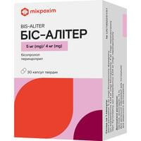 Бис-Алитер капсулы твердые 5 мг/4 мг 3 блистера по 10 шт