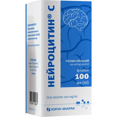 Нейроцитин С раствор оральный 100 мг/мл флакон 100 мл с дозирующим устройством
