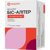 Бис-Алитер капсулы твердые 5 мг/8 мг 3 блистера по 10 шт
