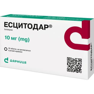 Есцитодар таблетки, що диспергуються в ротовій порожнині по 10 мг 2 блістери по 15 шт