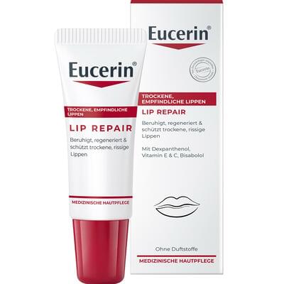 Бальзам для губ Eucerin заспокійливий регенеруючий для сухих та чутливих губ 10 мл