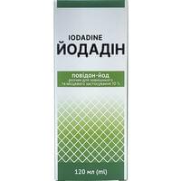 Йодадін Solution Pharm розчин д/зовніш. та місц. заст. 10% по 120 мл (флакон)