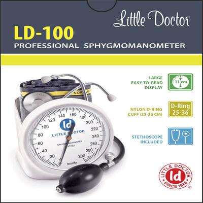 Тонометр Little Doctor LD-100 з вмонтованим стетоскопом в манжету