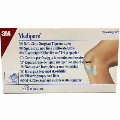 Пластир хірургічний 3М Medipore 2991/3 м`який на нетканій основі 15 см х 10 м 1 шт.