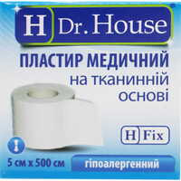 Пластир медичний Dr. House на тканинній основі 5 см x 500 см 1 шт.