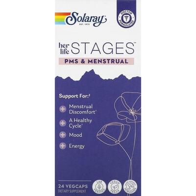 Solaray Womens Health Menstruation Комплекс для поддержки женского здоровья во время менструации капсулы №24