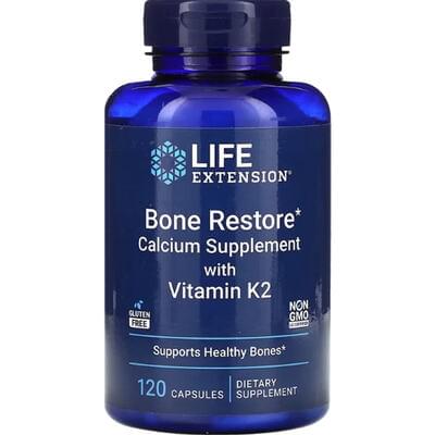 Life Extension Calcium supplement with vitamin K2 Відновлення кісток капсули №120