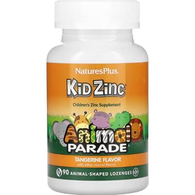 Nature's Plus Kid Zinc со вкусом мандарина пастилки в форме животных №90