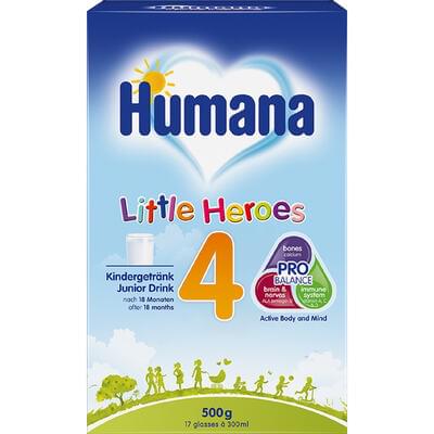 Смесь сухая молочная Humana 4 Little Heroes с 18-ти месяцев 500 г