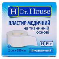 Пластир медичний Dr. House на тканинній основі 2 см x 500 см 1 шт.