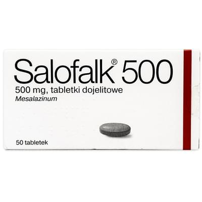 Салофальк таблетки по 500 мг №50 (5 блістерів х 10 таблеток)