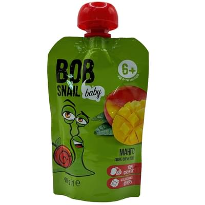 Пюре фруктовое Bob Snail Манго с 6-ти месяцев 90 г