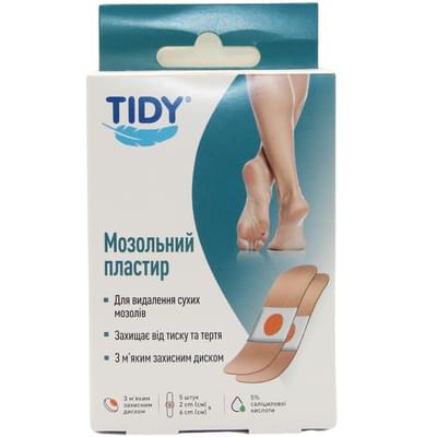 Пластырь мозольный Tidy 2 см x 6 см 5 шт.