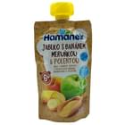 Купити Пюре фруктове Hamanek Яблуко, банан, абрикос з кукурудзяною кашею з 6-ти місяців 100 г Пюре фруктове Hamanek Яблуко, банан, абрикос з кукурудзяною кашею з 6-ти місяців 100 г