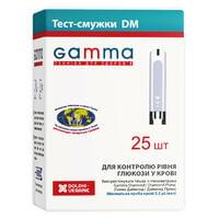 Тест-полоски для глюкометра Gamma DM 25 шт.