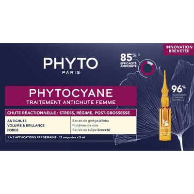 Засіб для волосся Phyto Phytocyane проти випадіння волосся для жінок в ампулах по 7,5 мл 12 шт.