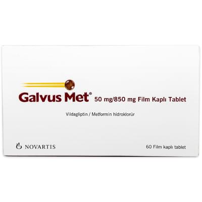Гальвусмет таблетки 50 мг / 850 мг №60 (6 блистеров х 10 таблеток)