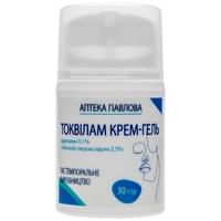 Токвилам крем-гель адапален 0,1% с бензоил пероксидом 2,5% по 30 мл (флакон)