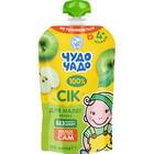 Сік фруктовий дитячий Чудо-Чадо Яблучний з 4-х місяців освітлений без цукру 130 мл