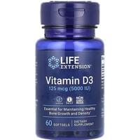 Вітамін Д3 LIFE EXTENSION (Лайф Екстеншн) Vitamin D3 5000 МО капсули 60 шт