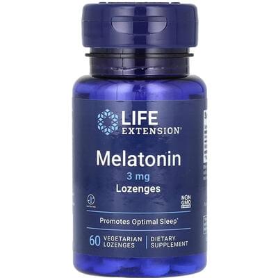 Мелатонин LIFE EXTENSION (Лайф Экстэншн) Melatonin пастилки 3 мг флакон 60 шт