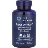 Омега-3 супер LIFE EXTENSION (Лайф Екстеншн) Super Omega-3 капсули флакон 240 шт