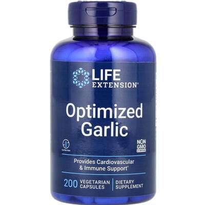 Часник Д LIFE EXTENSION (Лайф Екстеншн) Optimized Garlic стандартизований капсули флакон 200 шт