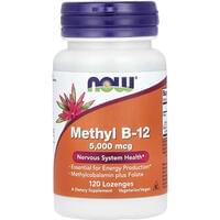 Купити Now Метил Вітамін В-12 льодяники по 5000 мкг №120 Now Метил Вітамін В-12 льодяники по 5000 мкг №120