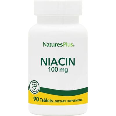 Ниацин NATURES PLUS (Натурес плюс) Niacin 100 мг таблетки флакон 90 шт