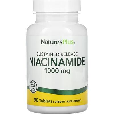 Ніацинамід NATURES PLUS (Натурес плюс) Niacinamide 1000 мг капсули флакон 90 шт