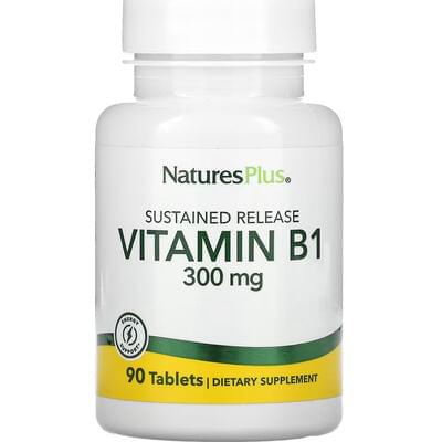 Витамин B1 Тиамин NATURES PLUS (Натурес плюс) Vitamin B1 300 мг таблетки флакон 90 шт