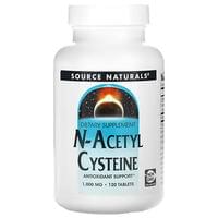 Ацетилцистеин SOURCE NATURALS (Сорс Нейчералс) N-Acetyl Cysteine 1000 мг таблетки флакон 120 шт