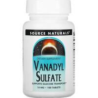 Ванадій сульфат SOURCE NATURALS (Сорс Нейчералс) Vanadyl Sulfate 10 мг таблетки флакон 100 шт