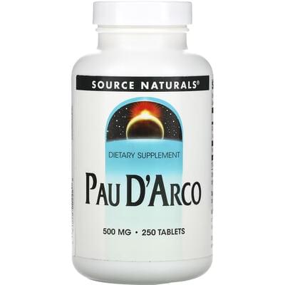 По д'арко SOURCE NATURALS (Сорс Нейчералс) Pau D'Arco 250 мг таблетки флакон 250 шт