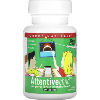 Source Naturals Attentive Child Внимательный ребенок таблетки №60