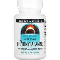 Фенилаланин SOURCE NATURALS (Сорс Нейчералс) L-Phenylalanine 250 мг таблетки флакон 100 шт