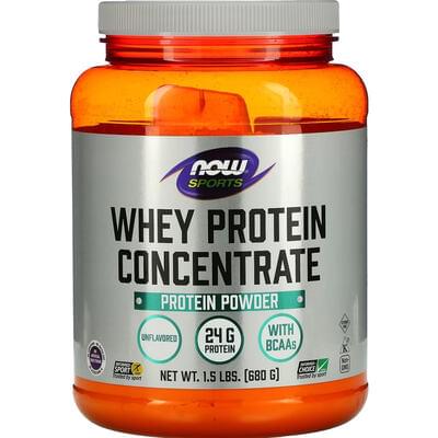 Протеин сывороточный NOW (Нау) Whey Protein Concentrate концентрат без вкуса порошок 680 г