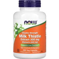 Расторопшая экстракт двойная сила NOW (Нау) Milk Thistle 300 мг капсули 200 шт