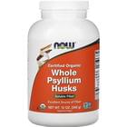 Now Whole Psyllium Husks Подорожник органічний цільне лушпиння порошок 340 г