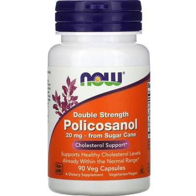 Now Поликозанол Двойная сила капсулы по 20 мг №90