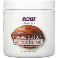 Олія какао з олією жожоба NOW (Нау) Cocoa Butter, Jojoba Oil Solutions флакон 184 мл