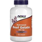 Now Beef Gelatin Гидролизат говяжьего желатина капсулы по 550 мг №200