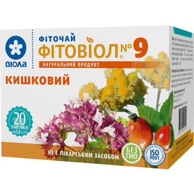 Фиточай Фитовиол №9 Кишечный по 1,5 г №20 (фильтр-пакеты)