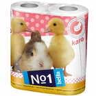 Рушники паперові Bella Karo 2-шарові білі 2 рулони