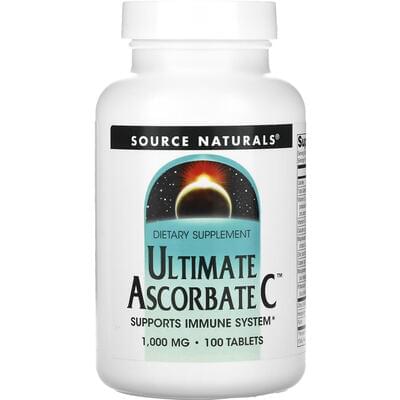 Source Naturals Витамин С аскорбат таблетки по 1000 мг №100
