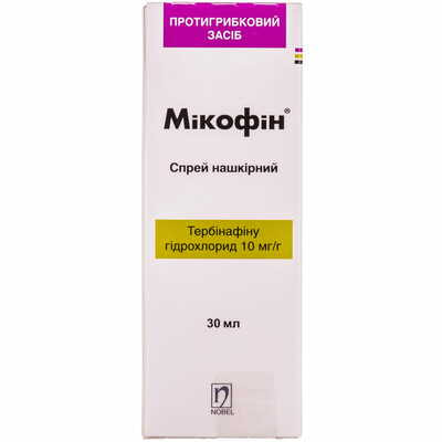 Микофин спрей 1% по 30 мл (флакон)