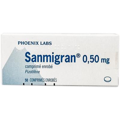 Санмігран таблетки по 0,5 мг №50 (5 блістерів х 10 таблеток)