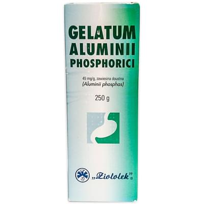 Гелатум алюміній суспензія орал. 45 мг/г по 250 г (флакон)