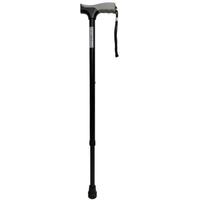 Трость Doctor Life 11874/SZ-G алюминиевая телескопическая регулируемая по высоте с эргономической ручкой серая