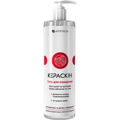 Гель для обличчя та тіла Кераскін для сухої та чутливої ​​шкіри очищуючий 400 мл